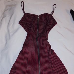 Red forever 21 plaid dress